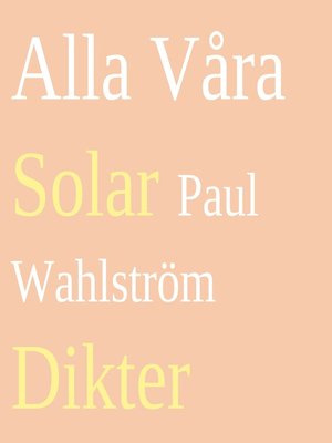 cover image of Alla Våra Solar